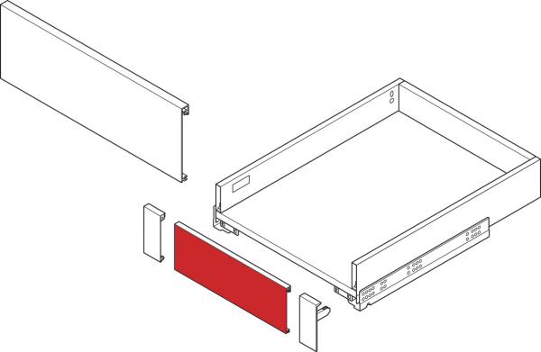 Matrix Box A, панель внутреннего ящика, белый, 1100 мм